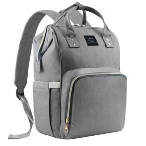 Gray Unisex Diaper Backpack Baby Bag NEW
